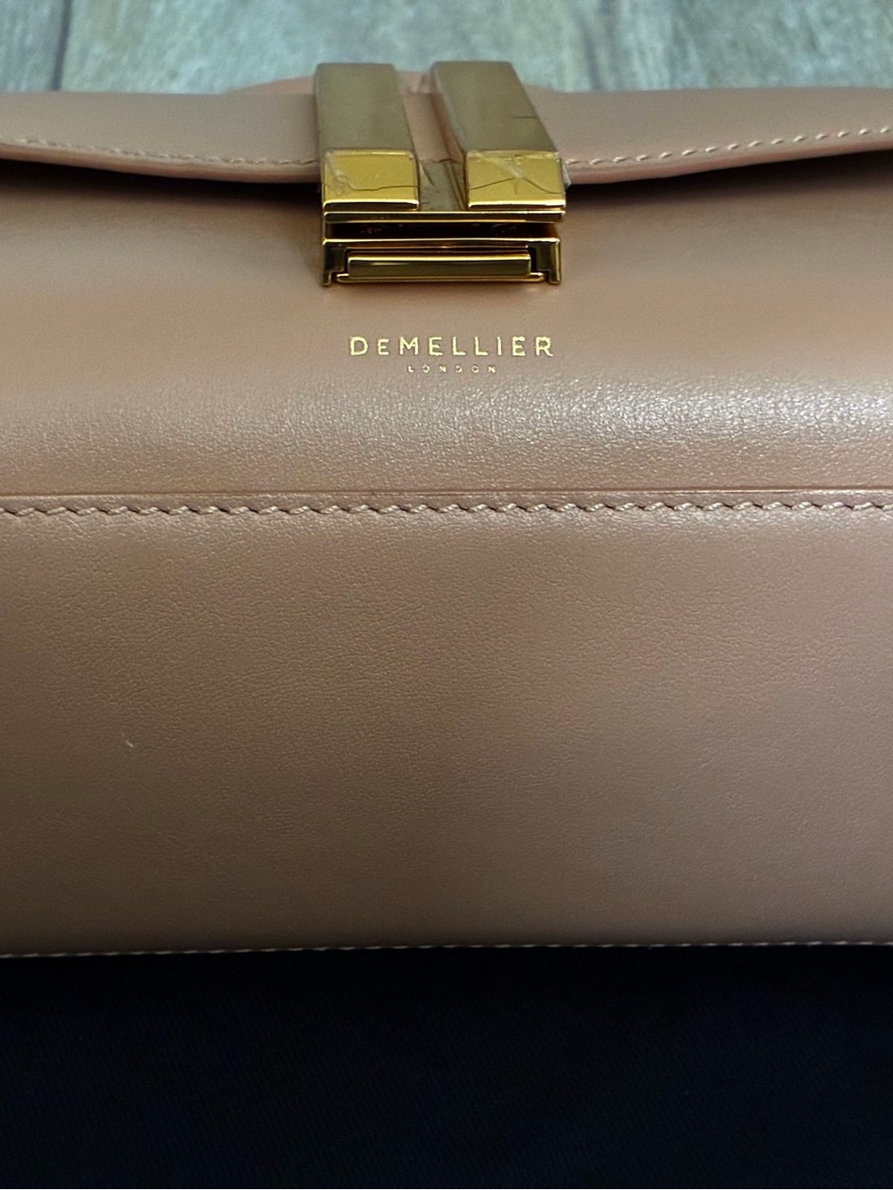 Like New DeMellier small Montreal smooth leather handbag - Picture 4 of 12